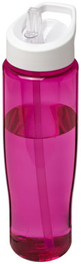 Пляшка спортивна H2O Tempo , колір рожевий, білий - 21004414- Фото №1