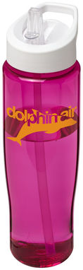 Бутылка спортивная H2O Tempo , цвет розовый, белый - 21004414- Фото №2