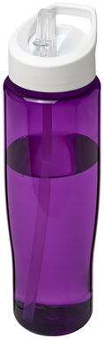 Пляшка спортивна H2O Tempo , колір пурпурний, білий - 21004415- Фото №1