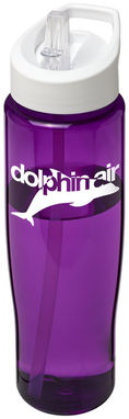 Пляшка спортивна H2O Tempo , колір пурпурний, білий - 21004415- Фото №2
