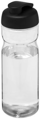 Пляшка спортивна H2O Base , колір прозорий, суцільний чорний - 21004500- Фото №1