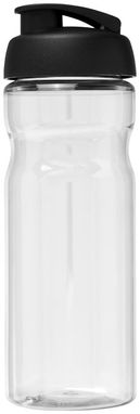 Пляшка спортивна H2O Base , колір прозорий, суцільний чорний - 21004500- Фото №3