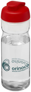 Бутылка спортивная H2O Base , цвет прозрачный, красный - 21004503- Фото №2