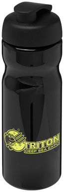 Бутылка спортивная H2O Base , цвет сплошной черный - 21004511- Фото №2