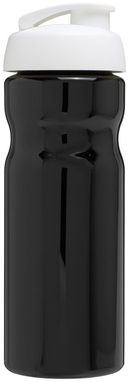 Пляшка спортивна H2O Base , колір суцільний чорний, білий - 21004512- Фото №4