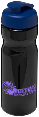 Пляшка спортивна H2O Base , колір суцільний чорний, синій - 21004513- Фото №2