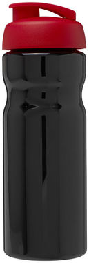 Бутылка спортивная H2O Base , цвет сплошной черный, красный - 21004514- Фото №3