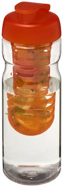 Бутылка спортивная H2O Base , цвет прозрачный, оранжевый - 21004605- Фото №1