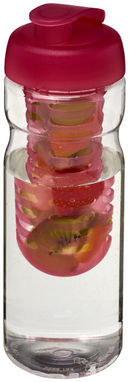 Пляшка спортивна H2O Base , колір прозорий, рожевий - 21004606- Фото №1