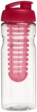 Пляшка спортивна H2O Base , колір прозорий, рожевий - 21004606- Фото №4