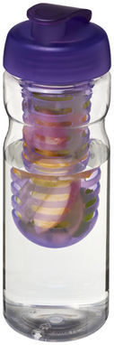 Бутылка спортивная H2O Base , цвет прозрачный, пурпурный - 21004607- Фото №1