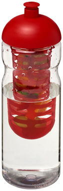 Бутылка спортивная H2O Base , цвет прозрачный, красный - 21004802- Фото №1
