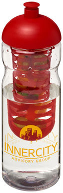 Бутылка спортивная H2O Base , цвет прозрачный, красный - 21004802- Фото №2