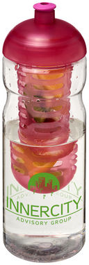 Пляшка спортивна H2O Base , колір прозорий, рожевий - 21004806- Фото №2