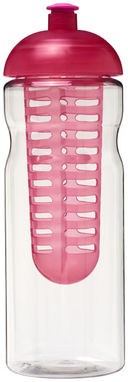 Бутылка спортивная H2O Base , цвет прозрачный, розовый - 21004806- Фото №3