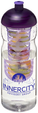 Пляшка спортивна H2O Base , колір прозорий, пурпурний - 21004807- Фото №2
