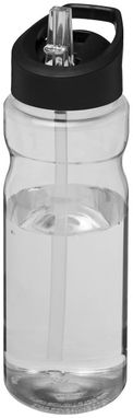 Пляшка спортивна H2O Base , колір прозорий, суцільний чорний - 21004900- Фото №1