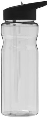 Пляшка спортивна H2O Base , колір прозорий, суцільний чорний - 21004900- Фото №3