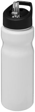 Бутылка спортивная H2O Base , цвет белый, сплошной черный - 21004902- Фото №1