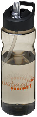 Бутылка спортивная H2O Base , цвет угольный, сплошной черный - 21004903- Фото №2