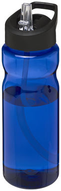 Бутылка спортивная H2O Base , цвет синий, сплошной черный - 21004904- Фото №1