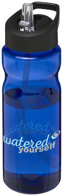 Пляшка спортивна H2O Base , колір синій, суцільний чорний - 21004904- Фото №2