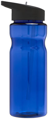 Пляшка спортивна H2O Base , колір синій, суцільний чорний - 21004904- Фото №4