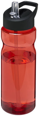 Бутылка спортивная H2O Base , цвет красный, сплошной черный - 21004905- Фото №1