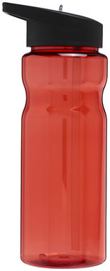 Пляшка спортивна H2O Base , колір червоний, суцільний чорний - 21004905- Фото №4