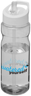 Пляшка спортивна H2O Base , колір прозорий, білий - 21004907- Фото №2