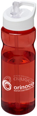 Бутылка спортивная H2O Base , цвет красный, белый - 21004912- Фото №2