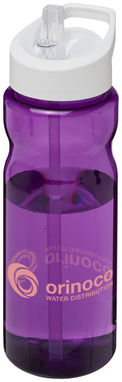 Пляшка спортивна H2O Base , колір пурпурний, білий - 21004913- Фото №2