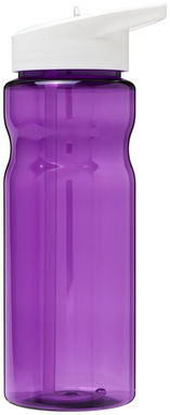 Пляшка спортивна H2O Base , колір пурпурний, білий - 21004913- Фото №3