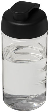 Бутылка спортивная H2O Bop , цвет прозрачный, сплошной черный - 21005000- Фото №1