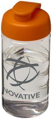 Бутылка спортивная H2O Bop , цвет прозрачный, оранжевый - 21005007- Фото №2
