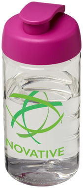 Бутылка спортивная H2O Bop , цвет прозрачный, розовый - 21005008- Фото №2