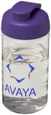 Бутылка спортивная H2O Bop , цвет прозрачный, пурпурный - 21005009- Фото №2