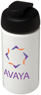 Пляшка спортивна H2O Bop , колір білий, суцільний чорний - 21005011- Фото №2