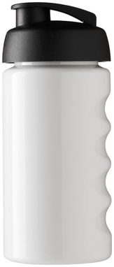 Бутылка спортивная H2O Bop , цвет белый, сплошной черный - 21005011- Фото №3