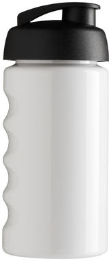 Бутылка спортивная H2O Bop , цвет белый, сплошной черный - 21005011- Фото №4
