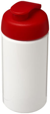 Пляшка спортивна H2O Bop , колір білий, червоний - 21005014- Фото №1