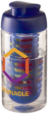 Пляшка спортивна H2O Bop , колір прозорий, синій - 21005101- Фото №2
