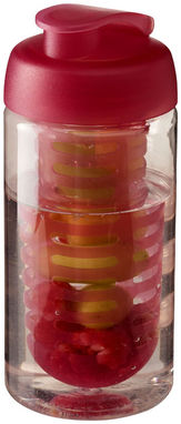 Пляшка спортивна H2O Bop , колір прозорий, рожевий - 21005106- Фото №1