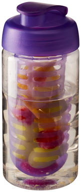 Бутылка спортивная H2O Bop , цвет прозрачный, пурпурный - 21005107- Фото №1