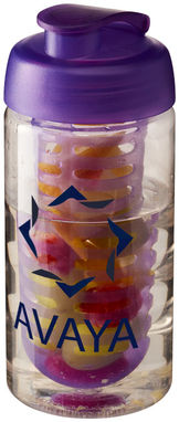 Бутылка спортивная H2O Bop , цвет прозрачный, пурпурный - 21005107- Фото №2