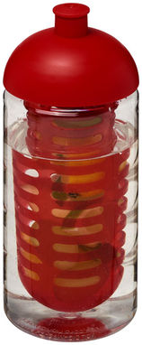 Пляшка спортивна H2O Bop , колір прозорий, червоний - 21005302- Фото №1