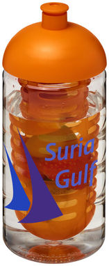 Бутылка спортивная H2O Bop , цвет прозрачный, оранжевый - 21005305- Фото №2
