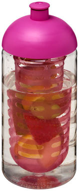 Бутылка спортивная H2O Bop , цвет прозрачный, розовый - 21005306- Фото №1