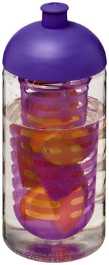 Бутылка спортивная H2O Bop , цвет прозрачный, пурпурный - 21005307- Фото №1