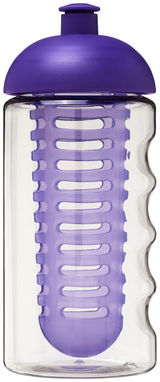Бутылка спортивная H2O Bop , цвет прозрачный, пурпурный - 21005307- Фото №3